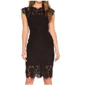 Lulu's Romance Language Black Backless Lace Dress Size Large